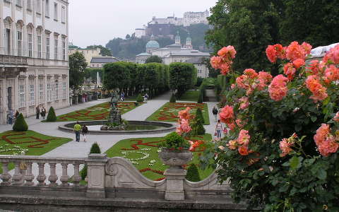 Salzburg,Mirabell kastély parkja, Ausztria