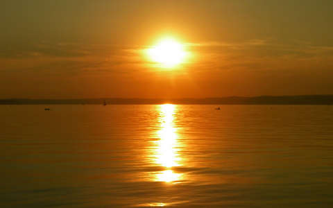 balaton naplemente tó