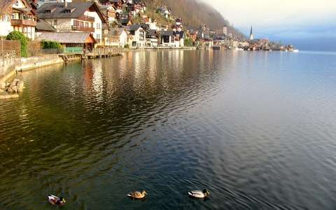 ausztria hallstatt kacsa tó
