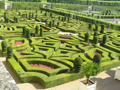 Villandry parkja, Loire-völgye, Franciaország