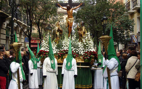 Húsvéti körmenet Zaragozaba.