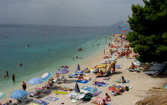 tengerpart strand tenger horvátország nyár makarska