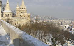 Budapest,Halászbástya télen