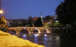 Szarajevó, éjjel, Bosznia-Hercegovina