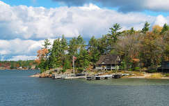 ház címlapfotó ősz erdő kanada tó