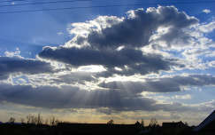felhő fény