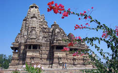 Hindu templom, Khajuraho, India