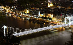 erzsébet híd címlapfotó budapest folyó híd éjszakai képek magyarország duna