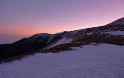 naplemente hegy tél