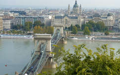 Magyarország, Budapest, Lánc-híd, Duna folyó