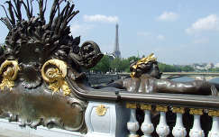 Látkép a Szajnáról, Párizs,III.Alexandre hid.