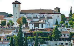   Granada Spanje, Alhambra Vanaf Uitzicht Mirador San Nicolas