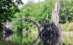 folyó kertek és parkok híd tükröződés