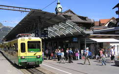Wengen vasútállomás a Jungfraunál,Svájc