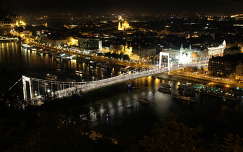 erzsébet híd budapest folyó híd éjszakai képek magyarország duna