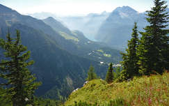Panoráma a Berchtesgadeni Sasfészekből,Bajorország