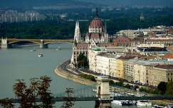 Parlament a budapesti Citadelláról