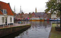 Haarlem, Nederland, VIEW AT RIVER SPAARNE  