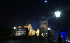 lámpa prága világörökség csehország éjszakai képek