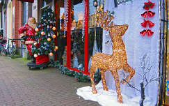 Amsterdam, The Christmas-shop at the Singel-Flowermarket