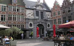 Gent,Halpiaci csarnok bejárata,Belgium