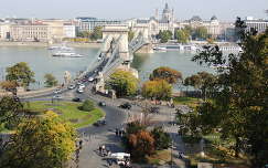 Kilátás a Budai várból ősszel,Budapest
