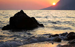 naplemente tengerpart tenger