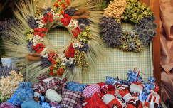 Levendulás szárazvirág kötészetű dekoráció és levendula zacskók
