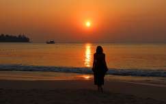 naplemente tengerpart tenger thaiföld nyár
