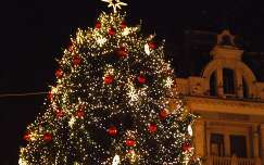 karácsonyfa karácsonyi dekoráció éjszakai képek