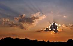 naplemente fény címlapfotó felhő