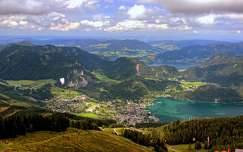 alpok tó siklóernyőzés hegy címlapfotó ausztria