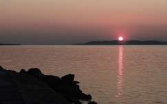 naplemente balaton tükröződés tó magyarország