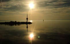 naplemente balaton tükröződés tó magyarország vitorlás