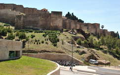 Málaga, Andalúcía, Alcazaba és a Castillo de Gibralfaro, Spanyolország