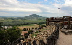kilátás a Szigligeti várból