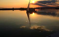 Balatonfenyves, naplemente, kikötő