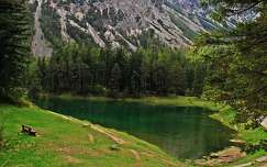 ausztria pad alpok tó nyár