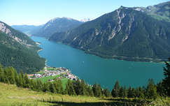 hegy ausztria tavasz alpok tó