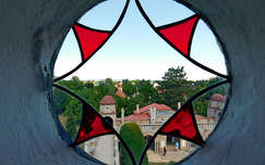 üveg ablak, Bory-vár, Székesfehérvár, magyarország