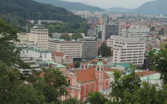 Ljubjana a várból,Szlovénia