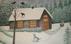 Tél, Gúth Gyula festménye