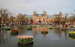 Hollandia, Amszterdam - RIJKS Muzeum parkja