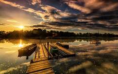 Sunset.