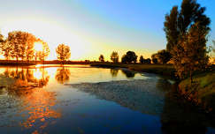 fény címlapfotó ősz tükröződés tó
