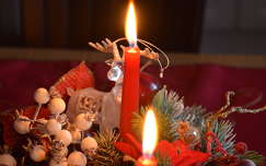 karácsonyi dekoráció címlapfotó gyertya