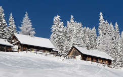 ház faház ausztria alpok tél
