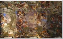 Olaszország, Róma - Loyolai Szt. Ignác templom mennyezete