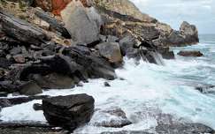 Pontevenere, Cinque Terre, tenger, vihar, szikla