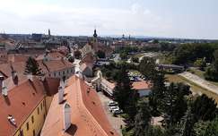Győr, kilátás a Püspökvár tornyából